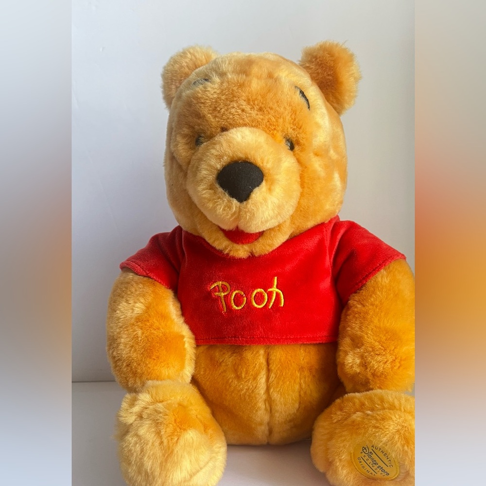 Disney Store Exclusive Winnie the Pooh 12” Plush Stuffed Animal Preowned